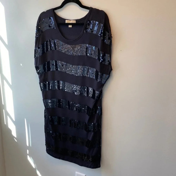 Michael Michael Kors Navy Sequin Dress - Picture 9 of 10